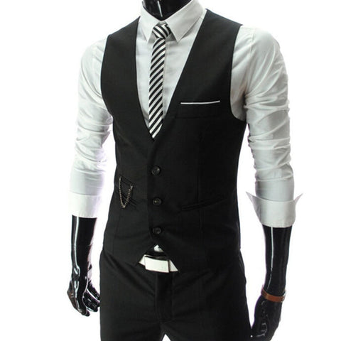 Men's Gilet Homme's Casual or Business Slim Fit Vest